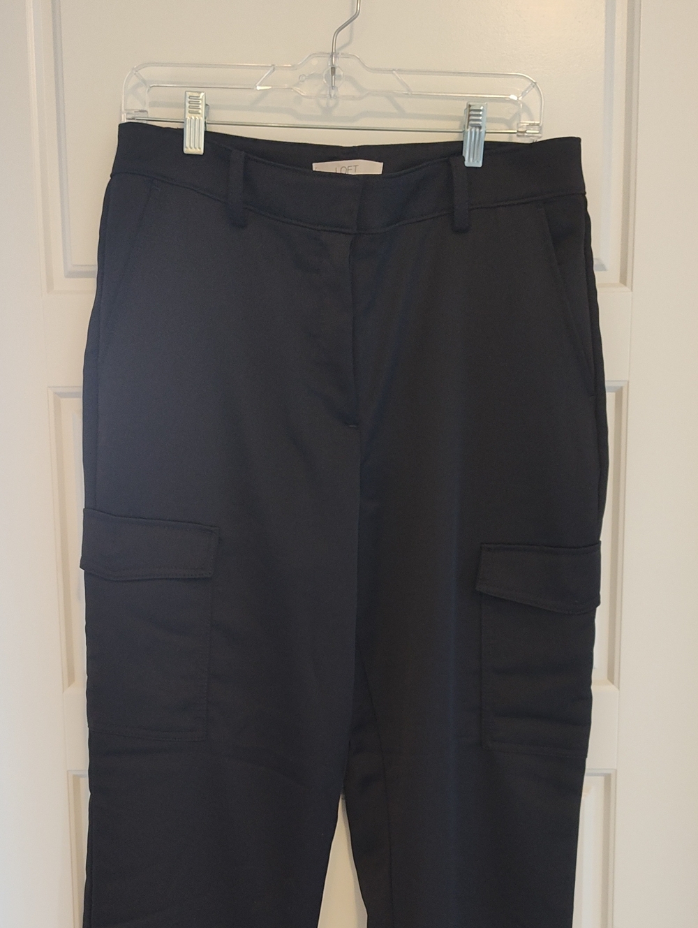 LOFT Black Cargo Ankle Pants for Women